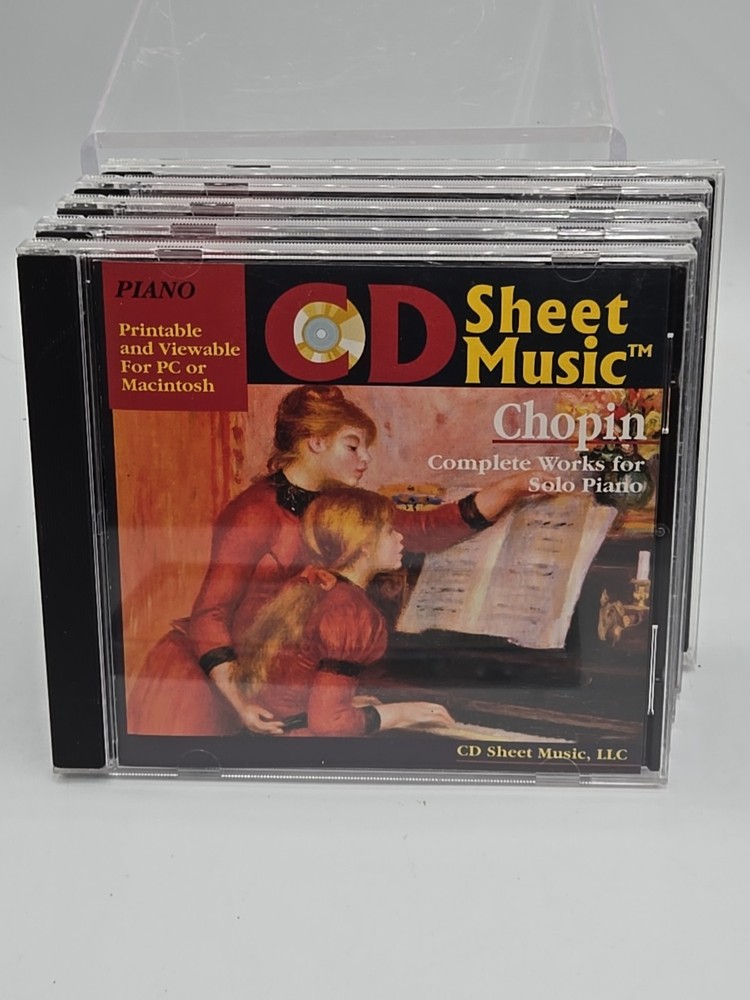 CD SHEET MUSIC Lot of 6 Piano Duets JS Bach Ragtime Music Theodore Presser 2002