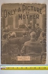 Only A Picture Of Mother Rare 1904 Antique Sheet Music Courtroom Drama Allen Way