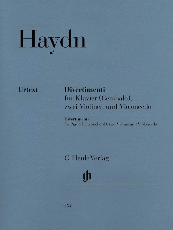 Haydn Divertimenti for Piano 2 Violins & Cello Henle Urtext Sheet Music Book