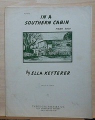 In A Southern Cabin – 1944 sheet music – Piano Solo by Ella Ketterer