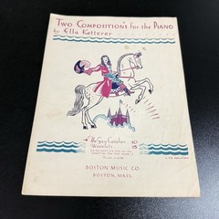 Vtg 1936 The Gay Cavalier For The Piano By Ella Ketterer Sheet Music
