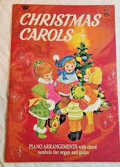 Vintage 1957 Whitman Christmas Carols Book Piano,Organ,Guitar Arrangements
