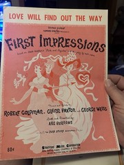 O 1959 Stage Musical sheet music FIRST IMPRESSIONS ‘Find Out The Way’