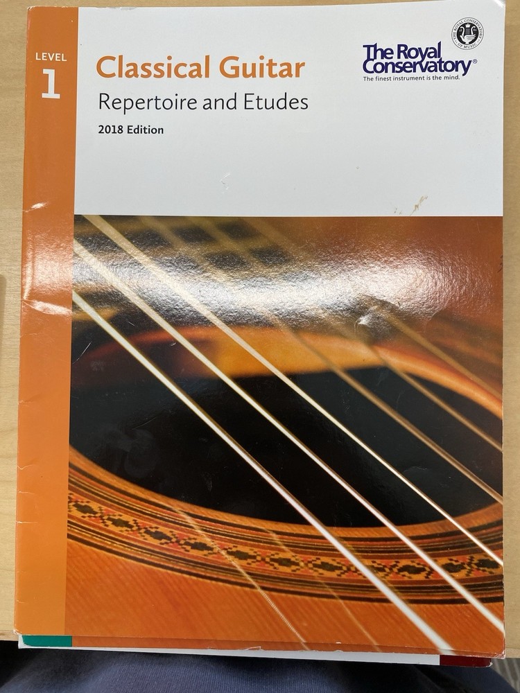 Classical Guitar Repertoire And Etudes Level 1 The Royal Conservatory Study Book