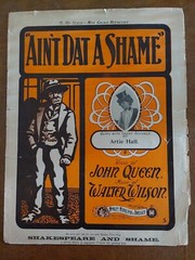 Vintage 1901 ragtime sheet Music AIN&rsquo;T DAT / THAT A SHAME complete