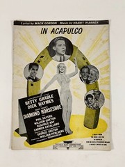Sheet Music In Alcapulco 20th Century Fox Diamond Horseshoe Betty Grable PA-14