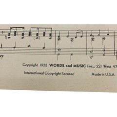 It Isn&rsquo;t Fair featured by Richard Himber Vintage Sheet Music 1933