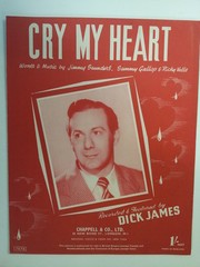 song sheet CRY MY HEART Dick James 1952