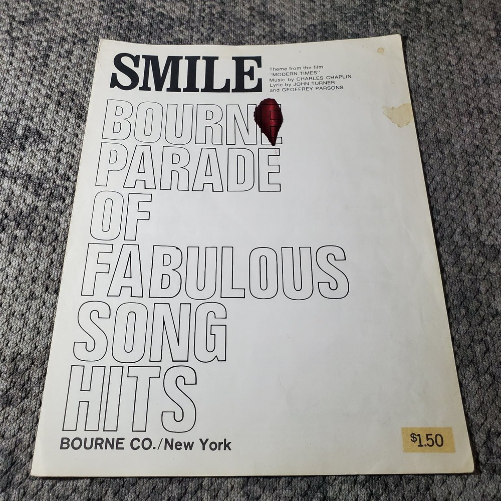 Bourne Parade of Fabulous Song Hits SMILE Modern Times P/V/G Bourne 1964