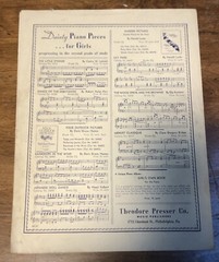 1943 Drowsy Land Piano Solo Sheet Music By Ella Ketterer