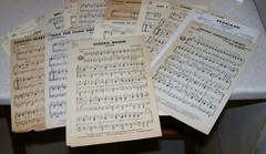 Lot of 14 Vintage Sheet Music Folios – Octavo Size – Mainly 1950&rsquo;s – GUC