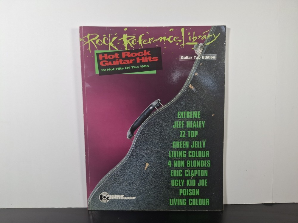 Rock Reference Library Hot Rock Guitar Hits Tab Book