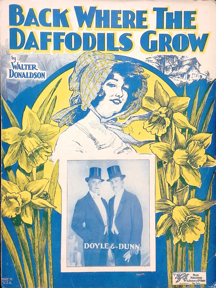 Back Where The Daffodils Grow Sheet Music Doyle Dunn Walter Donaldson 1924