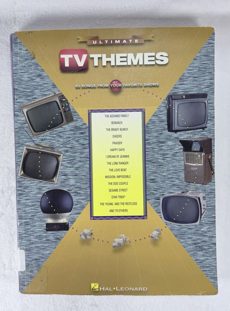 Ultimate TV Themes Sheet Music Book Hal Leonard 93 Songs Piano Vocal Guitar Pvg