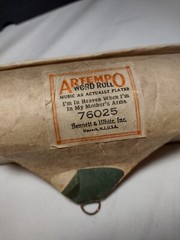 Vintage Player Piano Music Roll In Heaven..In Mother&rsquo;s My Arms Untested Artempo