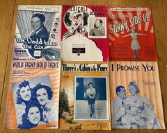 Mixed Lot of 80+ Vintage 1920&rsquo;s-1930&rsquo;s Piano Vocal Sheet Music. Folk, Pop, Etc.