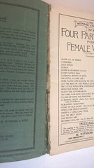 Witmark Choruses No. 6 Vol. 1 Female Four-Part Songs 1926 Sheet Music Songbook