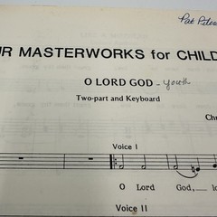 Lot 13 VTG Christian Choir Children Traditional Sheet Music & Instruction Books