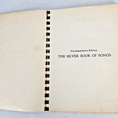 Silver Book Of Songs Accompaniment Piano Vocal Choir Songbook Music 1935 Vintage