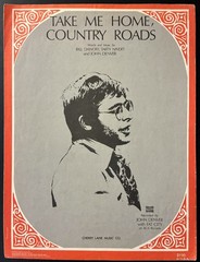 1971 JOHN DENVER « TAKE ME HOME, COUNTRY ROADS » #5 SHEET MUSIC – COUNTRY POP ROCK