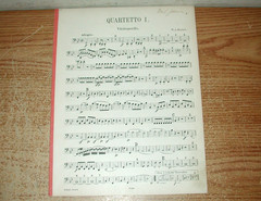W.A. MOZART QUARTETTE FOR PIANO/VIOLIN GERMAN SHEET MUSIC BOOK EDITION PETERS