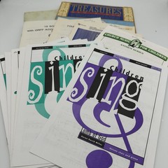 Lot 13 VTG Christian Choir Children Traditional Sheet Music & Instruction Books
