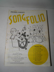 Vintage Armed Forces Song Folio Sheet Music 1959 Lot of 25 GUC