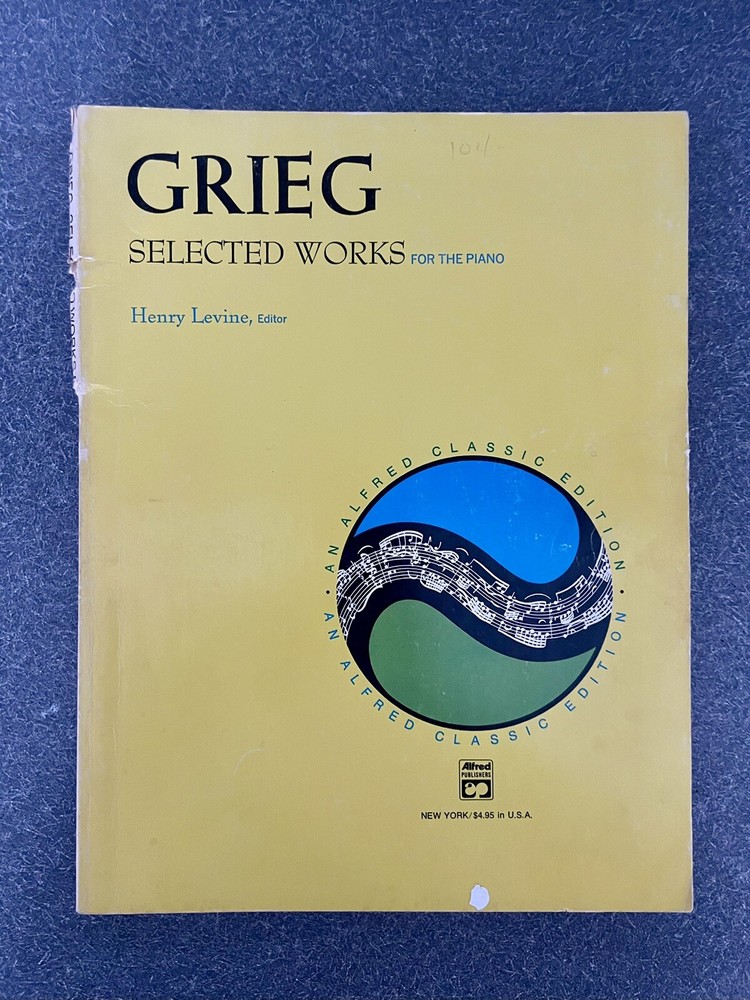 Grieg-Selected Works For The Piano. VTG. 1974. *RARE FIND* 144 Pages