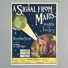 Vtg 1901 A Signal From Mars March ET Paull Raymond Taylor Space Sheet Music Lot