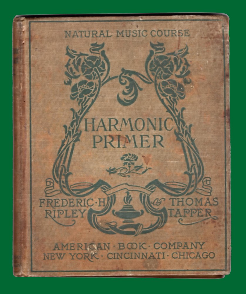 1902 Antique Hardcover Harmonic Primer Song Book 128 Pages VG-EX-Condition