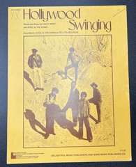 Rare “Hollywood Swinging” Kool The Gang Sheet Music 1974 Vintage R&B/Pop