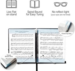 Durable 80-Page Music Folder with Detachable Name Tag – Perfect for Performers
