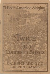I Hear America Singing Twice 55 Community Songbook SATB Chorus 1919 Dixie Taps