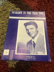 SPARROW IN THE TREE TOP SHEET MUSIC FOR PIANO Bob Merrill Santly-Joy 1951
