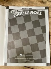 Old Time Rock N Roll-2nd Edition-Big Note Piano Song Book-19 Songs-71 Pages