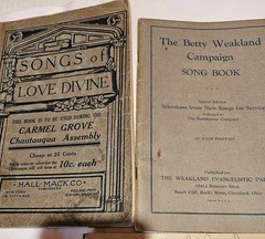Lot 5 Books Sacred/Church Music, Hymns & Gospel Songs & 5 Booklets, 1858-1940&rsquo;s