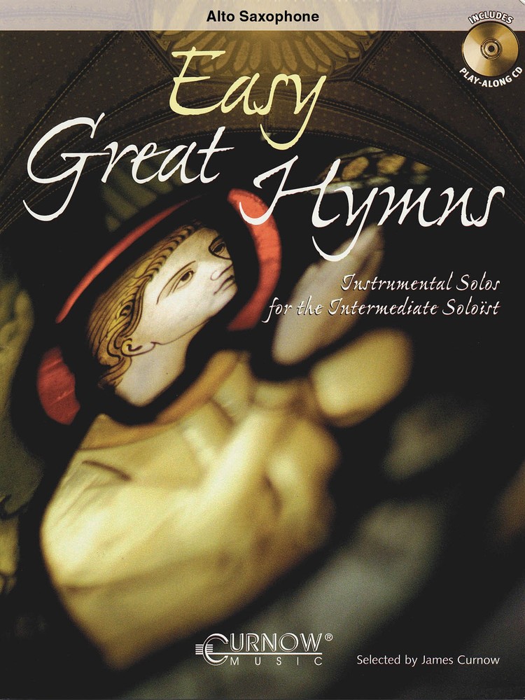 Easy Great Hymns for Alto Sax Solo Christian Sheet Music Play-Along Song Book CD