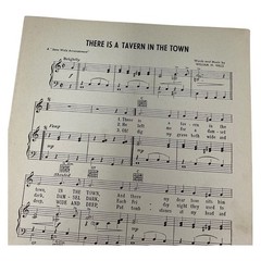 Wm H Hills Sheet Music There Is A Tavern In The Town 1939 Easy Listening