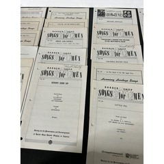 Sheet Music Large Bulk Lot Vintage Barbershop Quartet Harmony Heritage Songs
