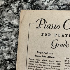 Ralph Federer&rsquo;s Piano Solo Album Vtg 1946 Sheet Music Book 12 Songs