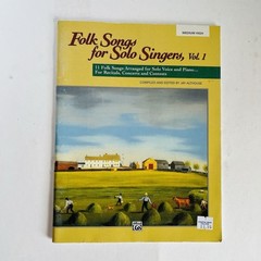 Folk Songs for Solo Singers Vol 1 Medium High Voice Book Jay Althouse Alfred