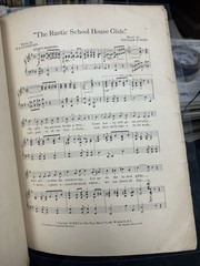 1907 11×14 Revue Sheet Music SCHOOL DAYS ‘The Rustic School House Glide’
