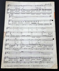 SAN FRANCISCO Original Sheet Music Recorded by Scott McKenzie (1967)