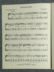 Anticipation Carly Simon Includes Separate Guitar Music (Charles Hansen 1971)