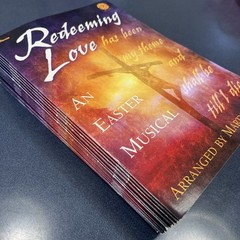 Lot Of 16 Choral Music Books “Redeeming Love -An Easter Musical”