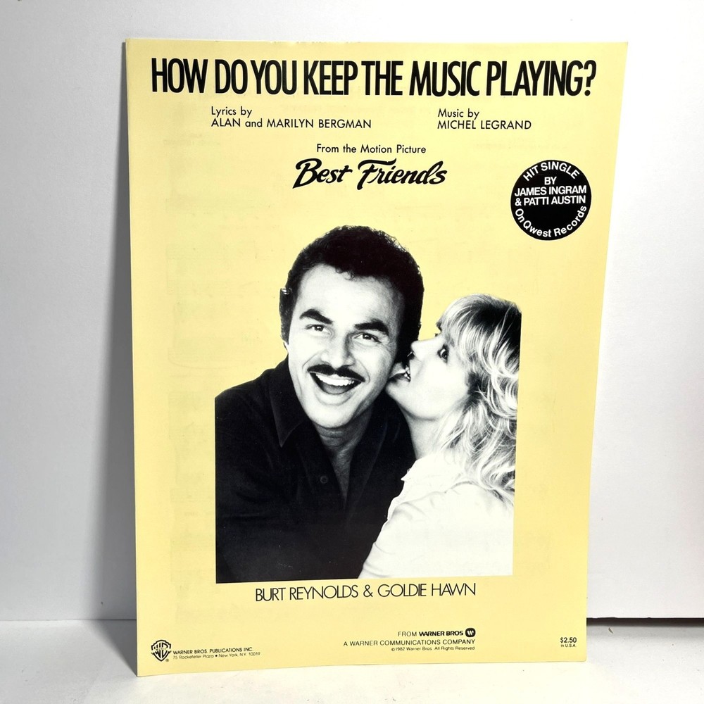 How Do You Keep The Music Playing Sheet Music From Best Friends 1982