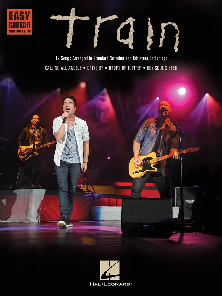 Train for Easy Guitar Notes & Tab Sheet Music Chords Lyrics 12 Songs Book