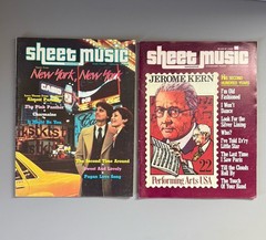 Lot of 20 Issues Sheet Music Magazines Vintage 1986-1989 Piano Guitar Organ