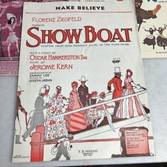 Vintage Sheet Music Lot Show Tunes Musicals Show Boat Annie Get Fiddler