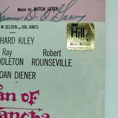 Vintage 1965 Sheet Music for « The Impossible Dream » Man Of La Mancha Musical